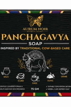 Aurum Noir Panchagavya Soap | Traditional Cow-Based Care | Gentle Cleansing & Herbal Care Inspired Soap | Suitable for Everyday Bathing | 75 GM