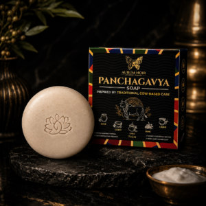 Aurum Noir Panchagavya Soap | Traditional Cow-Based Care | Gentle Cleansing & Herbal Care Inspired Soap | Suitable for Everyday Bathing | 75 GM